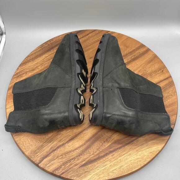 Sorel Joan Of Arctic II Boots Womens Size 10 Black Wedge Chelsea Casual Walking - Picture 6 of 8